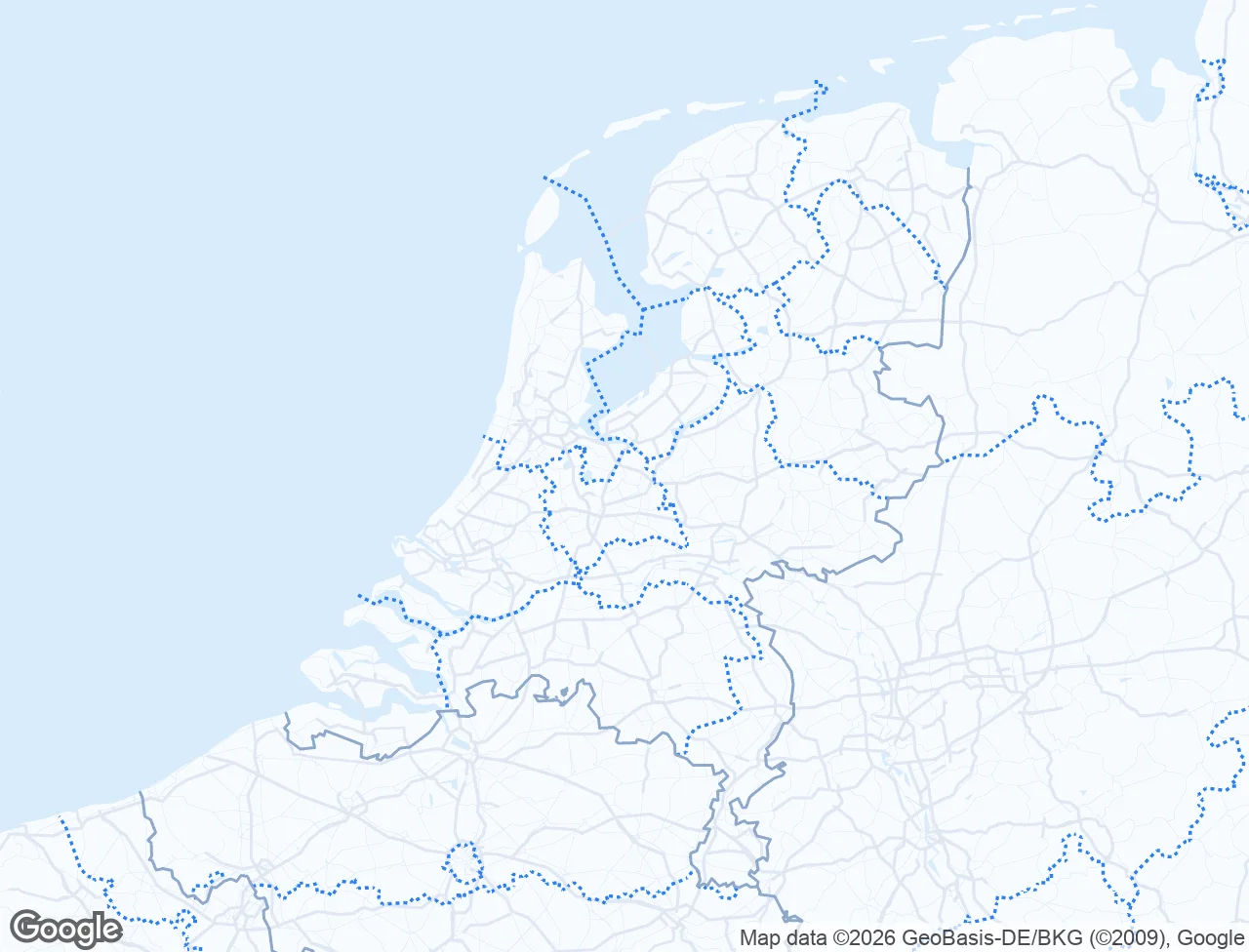 Map of the Netherlands marking every province and city where SERP Squad runs local SEO campaigns