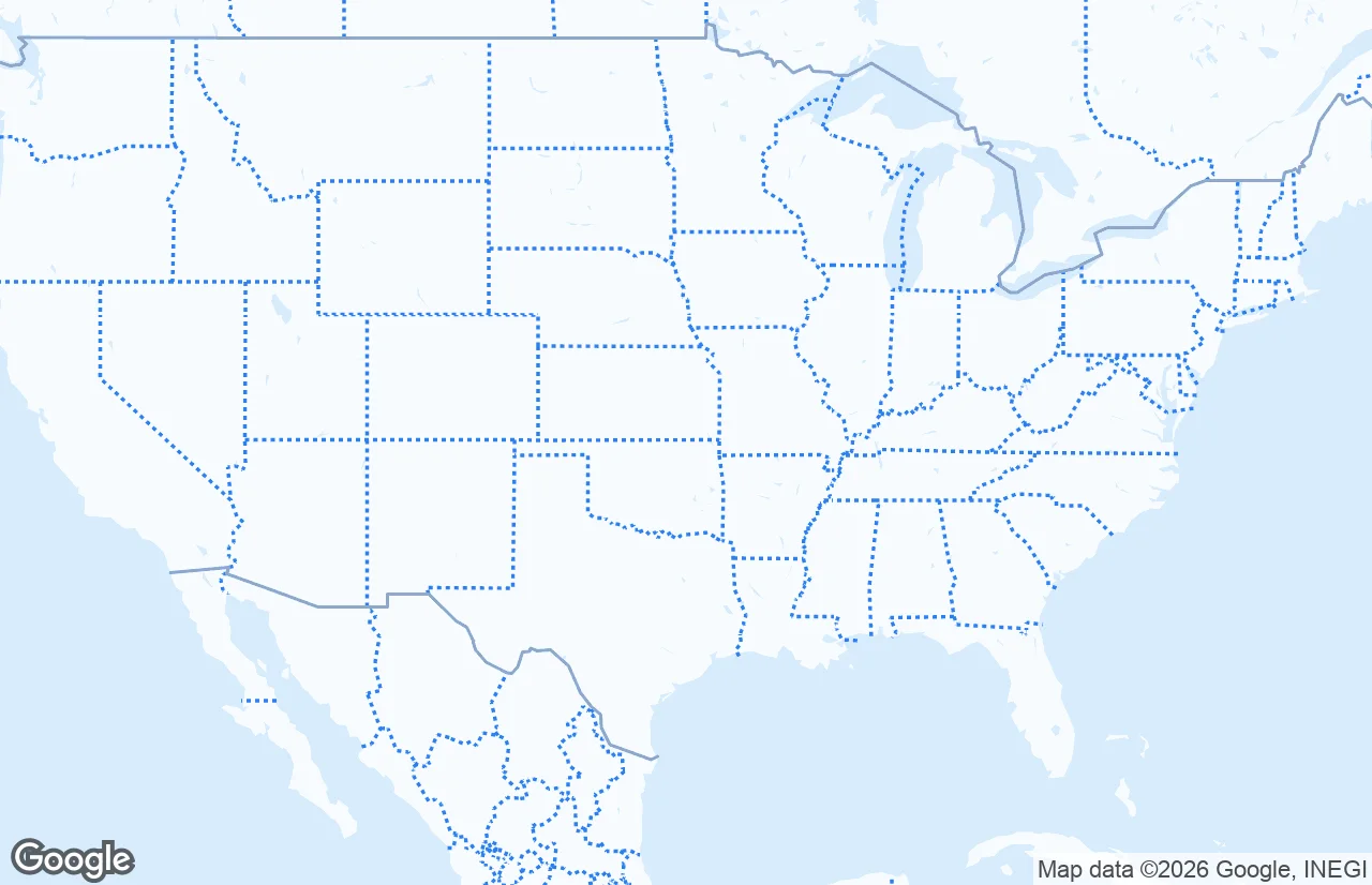 Map of the United States marking every state where SERP Squad runs local SEO campaigns