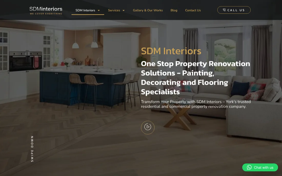 Small business website build, custom